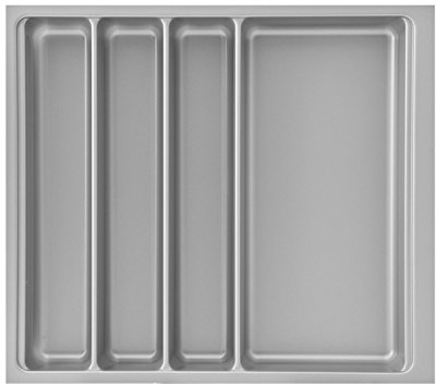 Modern Life Besteckeinsatz Scoop II, für Korpusbreite 500 mm, Silber, harmonisch, Rechteckig, Cutlery Tray