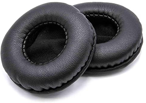 vhbw 2X Ohrpolster kompatibel mit Callstel Stero Headset Kopfhörer Headset | Polyurethan Schwarz