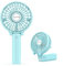 Funme® Mini Handheld Fan USB Electric Portable Fan Outdoor Rechargeable Personal Fan Battery Powered 180° 3 Speeds Foldable Desk Fans Cooling for Desktop School Office Home Travel Camping -Green