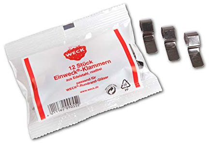 Weck-Einweck-Klammern, 10 Pack à 12 Stück