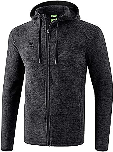 Erima Damen Wärmende Fleecejacke (2061902), schwarz melange, 42