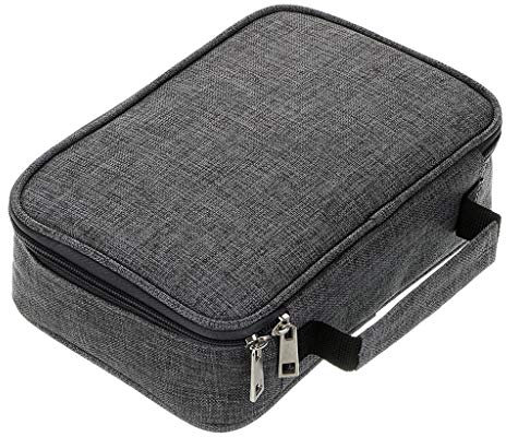 BTSKY® Federmäppchen mit hoher Kapazität und Reißverschluss, multifunktionales Schreibwaren-Federmäppchen, 72 Fächer, farbiges Federmäppchen, tragbare Bleistifttasche mit 2 abnehmbaren Hüllen, Grau