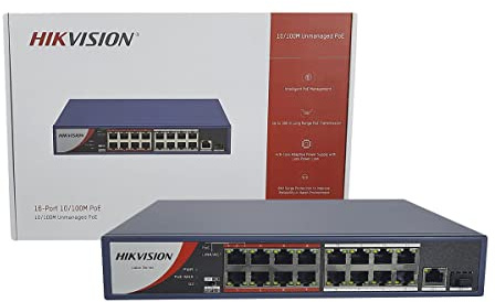 HIKVISION 16 Poe 100M + 1 1000M + 1 SFP