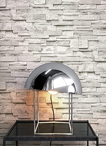 Newroom Vliestapete Grau Steintapete Steinoptik Modern Wohnzimmer