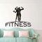 BKDPW Fitness Wandaufkleber Sport Paar Vinyl Wandtattoos Für Fitnessstudio Tapete Abnehmbare Design Wand Tattoo Wandbild Poster 59X75Cm