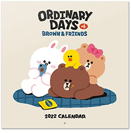 Grupo Erik Line Friends Kalender 2022 Wandkalender 2022 Groß für 12 Monate mit Geschenk Poster