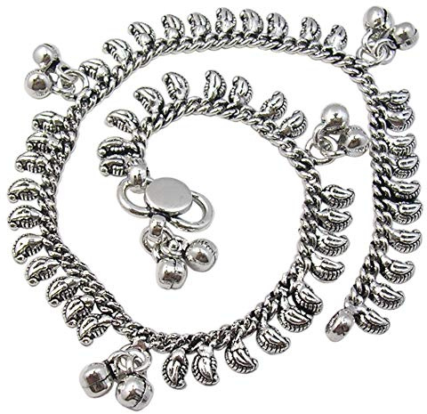 SilverStarJewel Fußkettchen 25,4 cm 925 Solid Silber Indischer Schmuck