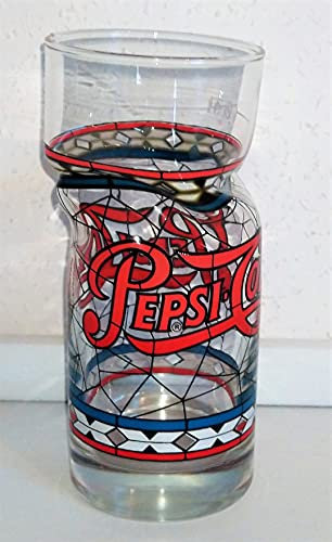 Rofu Sammelglas/Pepsi-Cola/Tiffany - Style/verbogen - deformiert - gequetscht - Retro/Vintage / 1 x 0,3 Liter Action/Kik (3)