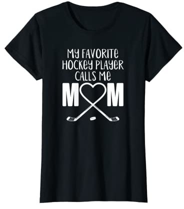Hockeyschläger Herz Pucking Mum T-Shirt