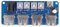 USB Hub Splitter Module, 4 Channel 5V Button Control USB Power Splitter Board USB Expander Mini USB Hub