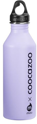 coocazoo Edelstahl-Trinkflasche, Lilac, Drehverschluss, aus Edelstahl, ohne Weichmacher, geschmacksneutral, für kohlensäurehaltige Getränke geeignet, recyclebar, 0,75L