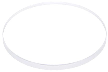 sourcing map Verre de montre en cristal transparent 35 mm de diamètre 2,5 mm d'épaisseur rond plat minéral haute transmission pour réparation d'horloger