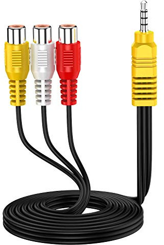 SZMXUCK AV Adapter,3 RCA to AV Input Adapter,Video AV Component Adapter Cable Replacement for TCL TV -1M / 3.3ft