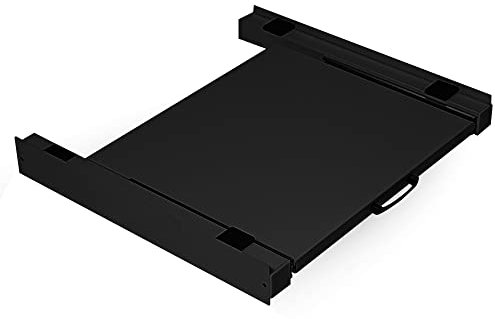 Vonia Lavatrice Asciugatrice Stack Kit - Piano di lavoro allungabile - Distanziatore per lavasciuga - Kit di impilamento per lavasciuga - Universale (Nero)