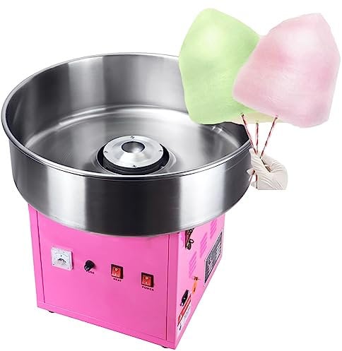 DMOYS Commercial Cotton Candy Machine Electric Cotton Candy Floss Maker, 30S Quick Make Fully Automatic Colored Sugar Brushed Cotton Candy Machine, for Birthdays, School Function, Social Events