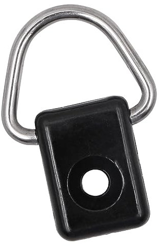 Tiardey 10 Pcs Kayak D Ring Black Canoe D Buckle Tie Down Loop With M6 Screws for Fishing Rigging Sailing Camping Accessories