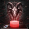 Nachttischlampe Satansicher Ziegenbock deko Teufel Hexerei Dämon. Geschenkidee Mann Frau objekt Satansicher Ziegenbock Nachtlicht Erwachsene deko Zimmer. originell