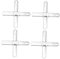 Hemobllo 4pièces Support De Fixation Luminaire Fer Kit Pour Lustres Plafonniers Et Lampes Murales Plaque Transversale Robuste Accessoires Éclairages Universels