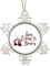 Zitat Zinn Schneeflocke Weihnachtsschmuck Liebe kam unten Ornamente für Weihnachtsbaum hängende Dekoration Xmas Metall Andenken Urlaub Souvenir Neujahr Geschenke für Familie