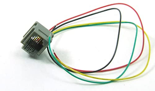 POPESQ® 1 pcs. x RJ11 Connecteur femelle Cable 6p4c 20cm Plastique #A5763