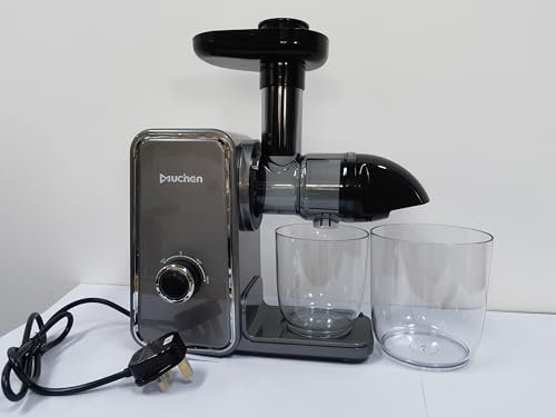 Muchen Juicer Machines Masticating Juicer whole Fruit and Vegetable,Easy to clean GREY