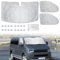 Pare-Soleil pour Pare-Brise de Camping Car, Pare-Brise Protection de Anti-UV Protection Solaire Pare-Brise Remplacement pour VW T5 T6, Lot de 3 Ensemble de Pare-Soleil Pliable avec Sac de Rangement