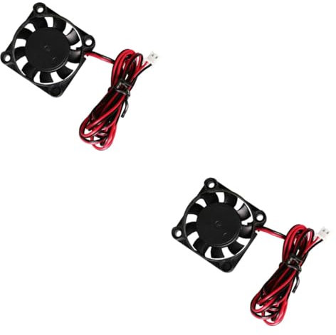 DOITOOL 2pcs 3d Printer Cooling Fan High Speed Fan 12v 0.12a Easy Install Heat Dissipation