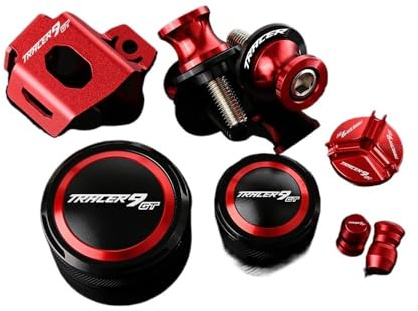 LUTFI Bremsflüssigkeitsbehälter Deckel Für Yam&aha Tracer 9 Gt 9gt TRACER9GT 2021-2023 Motorrad Vordere Bremsflüssigkeit Master Reservoir Kappen & Hinten Öl Tank Abdeckung Schutz