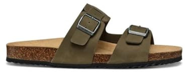 Geox Homme U GHITA B Sandale à glissière, Military, 46 EU