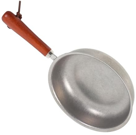 Amosfun Stainless Steel Frying Pan 6 Inch Omelet Pan Nonstick Skillet with Handle Round Butter Melting Pot Nonstick Kitchen Cookware