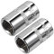 TOP-VIGOR 2Pcs 1/4-Inch Drive 10mm 6-Point Shallow Socket, Metric, Cr-V Drive Socket for Auto Repairing and Household