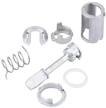 Kit Reparación Cerradura Puerta Delantera Izquierda Derecha, 7 Piezas, Incluye Llave y Cilindro, Compatible con Pasat SEAT TOLEDO AROSA para Pasat TOLEDO AROSA