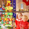 Luckits LED Weihnachtsbeleuchtung Fenster, Weihnachtsbeleuchtung mit Timer-Fernbedienung, 8 Blinkmodi Weihnachtsmann, Schneemann Weihnachtsdeko Fenster für Party Weihnachtsdeko Innen Außen