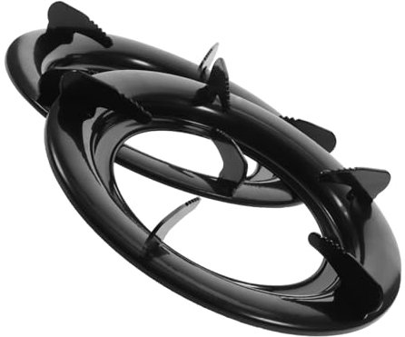 RORPOIR 2pcs Round Gas Stove Racks Black Gas Burner Holders Kitchen Accessories for Home Cookers