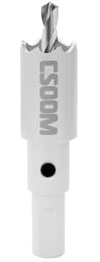 CSOOM Scie-cloche bimétallique M42 - 20 mm - Blanc - Pour outils de perçage dans le bois, le plastique, les plaques de plâtre et la tôle