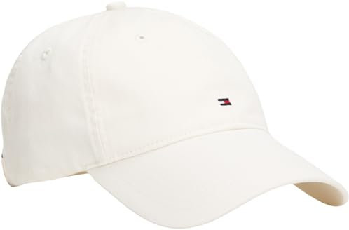 Tommy Hilfiger Donna Cappellino Essential Flag Soft con Bandierina Ricamata, Avorio (Ivory Petal), Taglia Unica