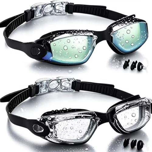 faliring Lot de 2 lunettes de natation pour enfants de 3 à 15 ans, verres pour sports nautiques, cadeaux pour filles et garçons