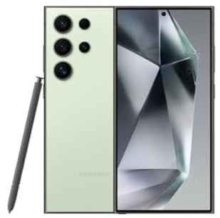 Samsung Galaxy S24 Ultra Smartphone, Android-Handy ohne Vertrag, 12 GB RAM, 256 GB Speicher, 200-MP-Kamera, Lange Akkulaufzeit, Titanium Green