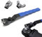 Angle Grinder Adjustable Spanner, Universal 10-52mm Adjustable Wrench Pin Key Wrench Lock-Nut Pin Grinder Wrench Grinder Key with Non-Slip Plastic Coated Grip for Angle Grinders (Total: 19cm)