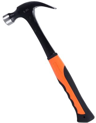 Nail Hammer, Small Claw Hammer Integrated Nail Hammer Tack Hammer Magnetic Handy Hammer Portable Nailing Tool for DIY Black, Claw Hammers