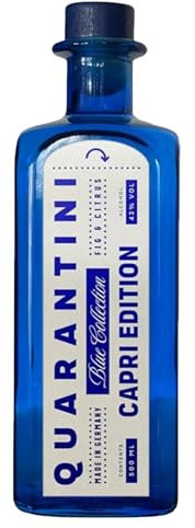 Quarantini Capri Edition Blue Collection 42% Vol. (500 ml) – mit fruchtig mediteranen Botanicals aus weißer Feige und Amalfi Zitrone