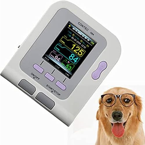 Veterinary Equipment, Digital Veterinary Blood Pressure Monitor Cuff, Dog/cat/Pets Animal Care, 3 Mode 3 Cuffs Electronic Sphygmomanometer, Blood Oxygen Measurement