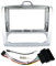 DYDGUTUFB Marco De Radio para F&ORD para Focus EXI MT 2 3 Mk2 2004-2011 Radio Coche 9 Pulgadas 2Din Marco GPS Panel Kit Tablero Cable Montaje Caja Canbus(1 Set 1)