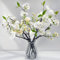 FYTENG 6PCS Fleur Artificielle Décoration De Fleurs De Cerisier 49cm, Dernière Conception De Cerisier Artificielles Réalistes Et Créatives,pour La Décoration De La Maison/du Mariage-Blanc