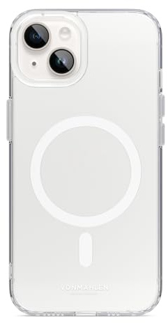 VONMÄHLEN Transparent Case – Hülle mit Anti-Gelb-Schutz, kompatibel mit Mag-Safe, Kamera- und Displayschutz, geeignet für iPhone