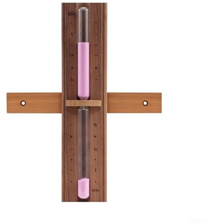 Sanduhr aus Holz, 15 Minuten, drehbar, hitzebeständig, Sanduhr (D)