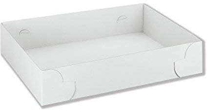 Vassoio Porta bomboniere cartoncino Bianco Eco 50.5x50.5x9.5 cm