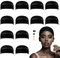 Dreamlover Haarnetz für Perücken, Perückennetz, Wig Cap for Lace Wigs, Hair Net, Schwarz, 12 Stücke