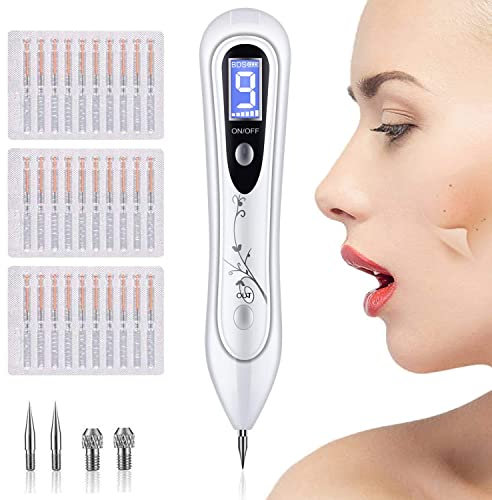 BUDDYGO Warzen Entfernen Muttermal Entfernung Stift, LCD-Bildschirm 9 Stärke Stufen für Gesicht und Körper Entfernt effektiv Haut Tag(Warzen, Nävus, Muttermale, Tattoo, Pigmentflecken, Altersflecken)