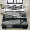 FOURFOOL Bedding Bettwäsche-Set,San Francisco Bay Bridge-Metropolen-Panorama-Ansicht mit Wolkenkratzern Print,Mikrofaser Bettbezug und Kissenbezug - (135 x 200 cm)